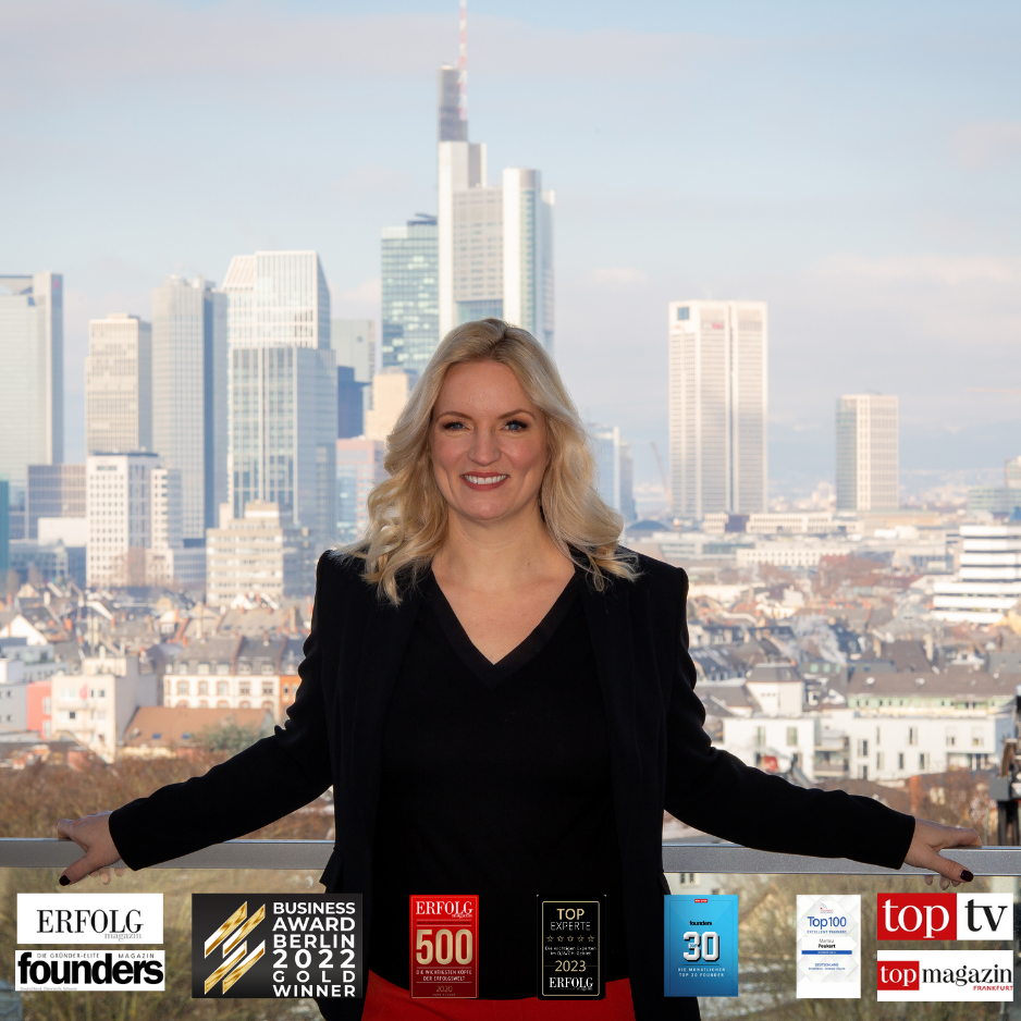 Martina Peukert, systemische Business-Coach, Frankfurt – Nahaufnahme, Blick in die Kamera